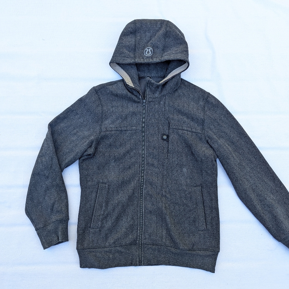 Lululemon West Coast Hoodie Skeleton Bone Gray mens size L